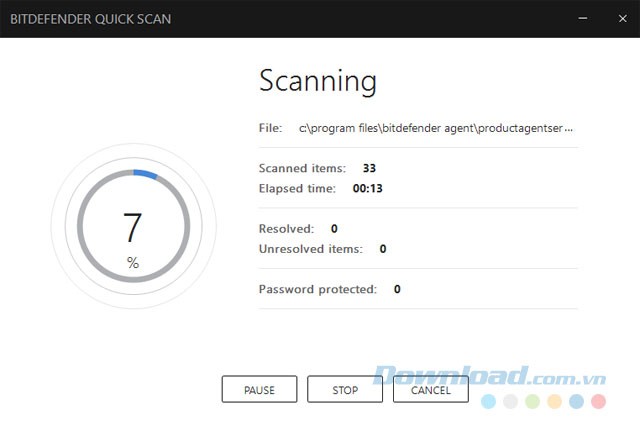 Chế độ scan nhanh