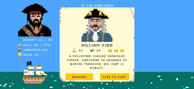 Bitmap Bay là một game phiêu lưu cướp biển phong cách retro