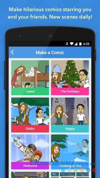 Tạo Comic trên Bitstrips
