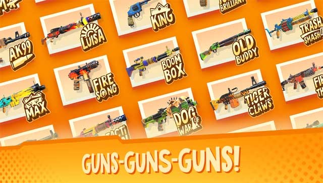 Game Bitter End cho Android cung cấp một số lượng lớn vũ khí đa dạng