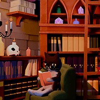 Black Cat Book Club: Game Mèo Đọc Sách Thư Giãn