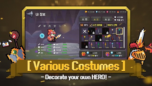 Rất nhiều trang phụ để làm đẹp cho anh hùng của bạn