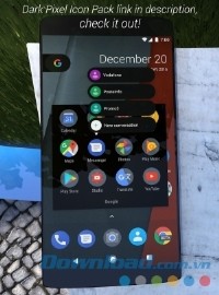 Ứng dụng hình nền Black Stock Theme Substratum Pixel/Oreo cho Android