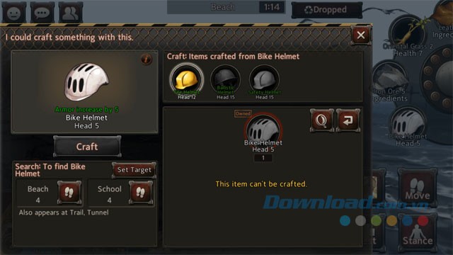 Chế tạo item, vũ khí