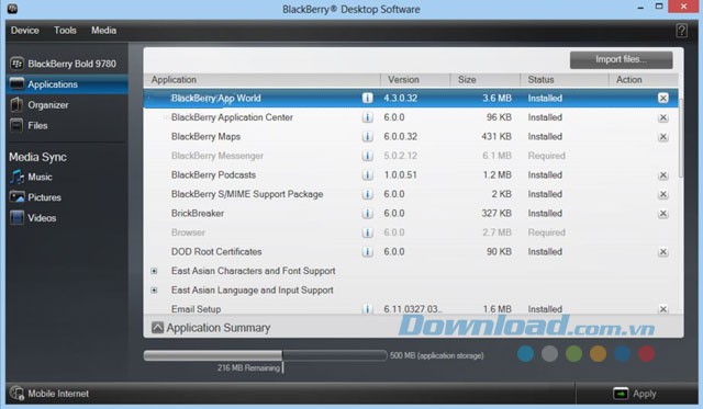 Quản lý ứng dụng điện thoại trên máy tính