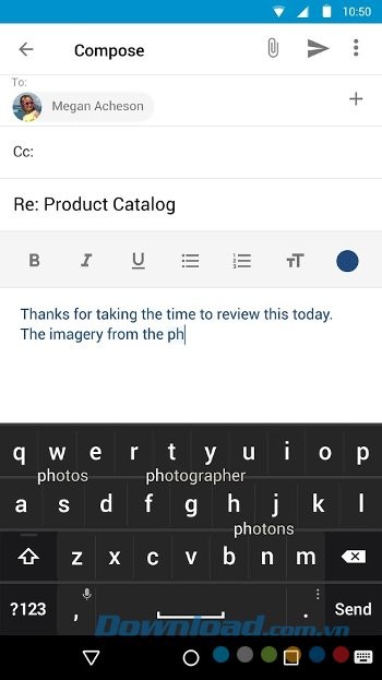 Nhập liệu thông minh hơn với BlackBerry Keyboard