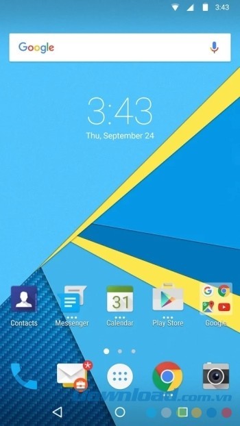 Giao diện chính của BlackBerry Launcher