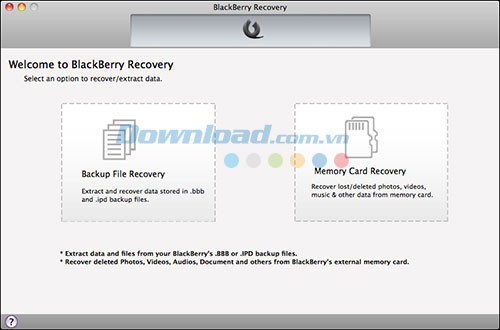 BlackBerry Recovery for Mac