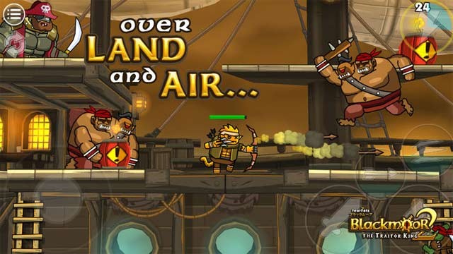 Chiến đấu tiêu diệt quái vật và các tên trùm hùng mạnh trong Blackmoor 2