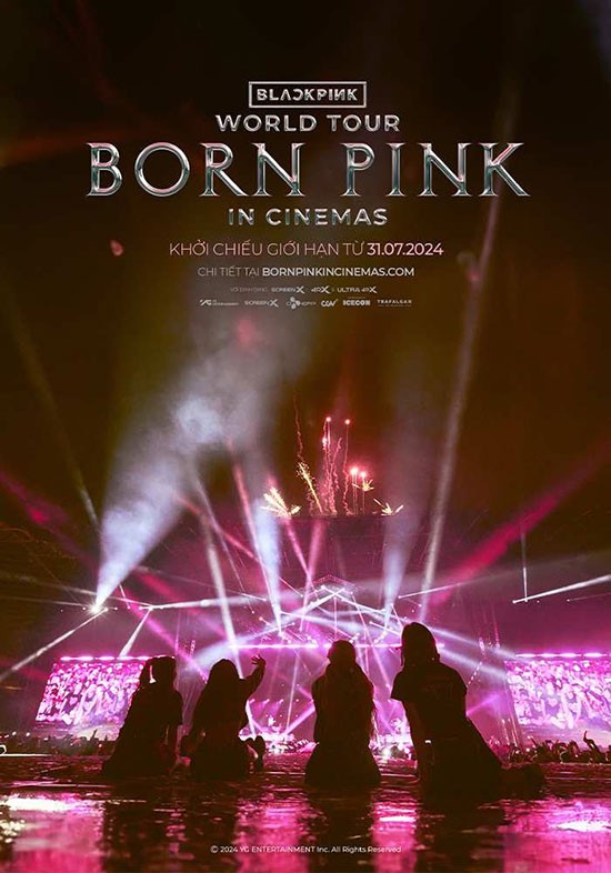 Poster phim tài liệu ca nhạc BlackPink World Tour: Born Pink in Cinemas
