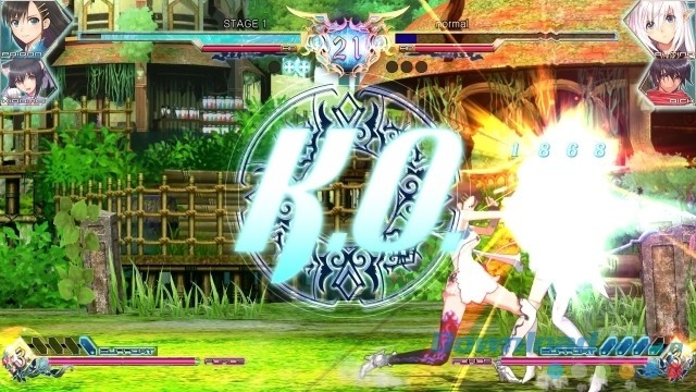 Nốc ao đối thủ trong game đối kháng Blade Arcus from Shining: Battle Arena cho máy tính