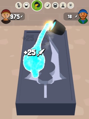 Đổ khuôn để tạo hình vũ khí