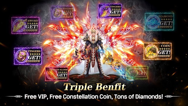 Vô số phần thưởng miễn phí đang chờ đợi bạn trong game Blade of Chaos: Raider