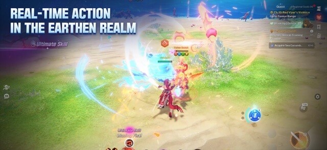 Hành động thời gian thực trong thế giới có đầy những khung cảnh hùng vĩ