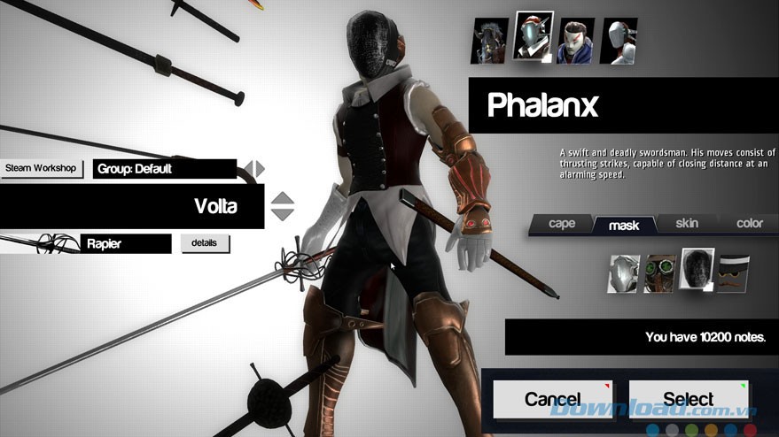 Tùy biến cho nhân vật