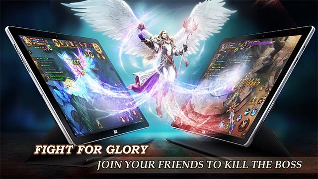 Đấu boss thế giới trên nhiều bản đồ của Blades and Rings