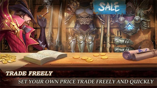 Chợ game Blades and Rings cho phép trao đổi, mua bán vật phẩm thoải mái