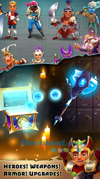 Giao diện trong game Blades of Brim