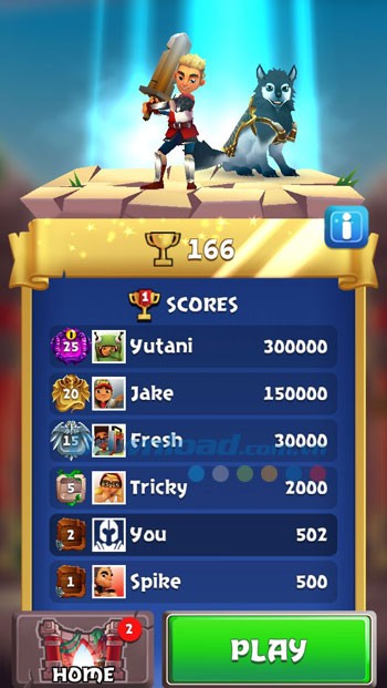 Cạnh tranh thứ hạng với bạn bè Facebook