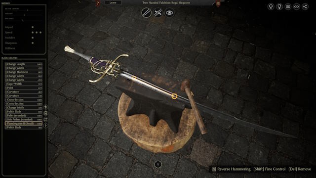 Bladesong là game mô phỏng chế tạo kiếm chuyên sâu