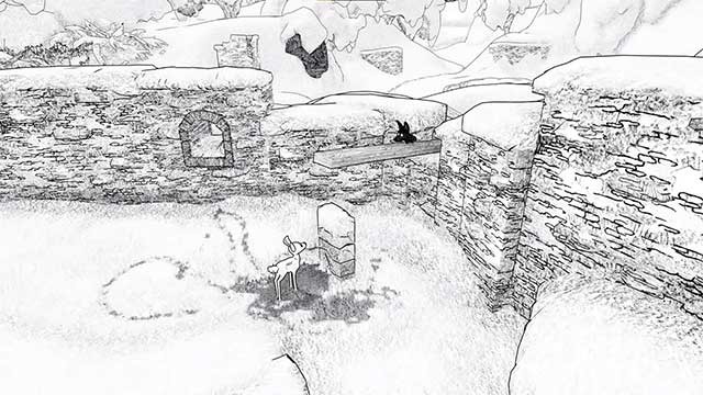 Đồng hành cùng nhau để lần theo dấu chân mà gia đình họ để lại trên tuyết