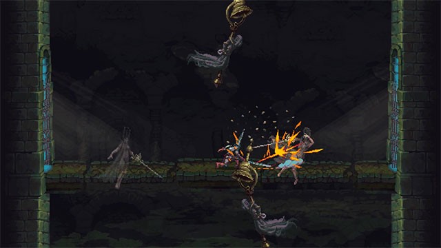 Game Blasphemous sở hữu đồ họa pixel cổ điển nhưng ấn tượng