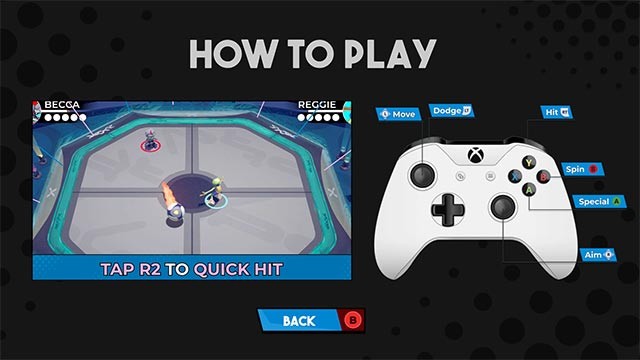 Các trò chơi thể thao hành động trong BlastBall: All-Star có lối điều khiển đơn giản, dễ học