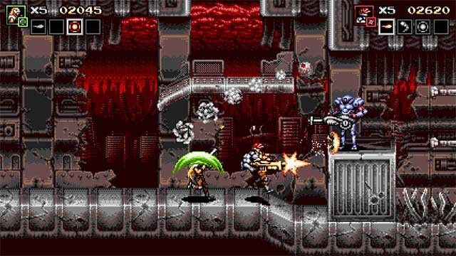 Blazing Chrome PC sở hữu gameplay hành động nhanh và sôi nổi