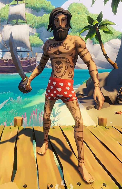 Rất nhiều những món đồ, phụ kiện và hình xăm mới để cướp biển trông thật