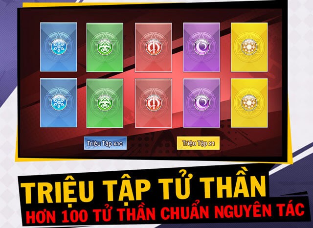 Triệu hồi hơn 100 nhân vật chuẩn theo nguyên tác