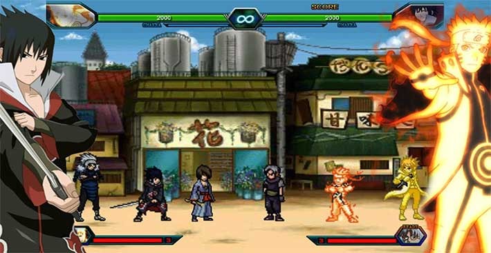 Bleach vs Naruto (Bleach So Tài Naruto) là game đối kháng Anime vui nhộn