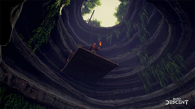 Chế tạo công cụ và phương tiện để sống sót trong thế giới khắc nghiệt của Blind Descent game