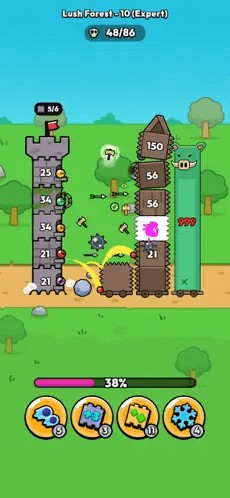 Lối chơi phòng thủ kết hợp giải đố xếp hình