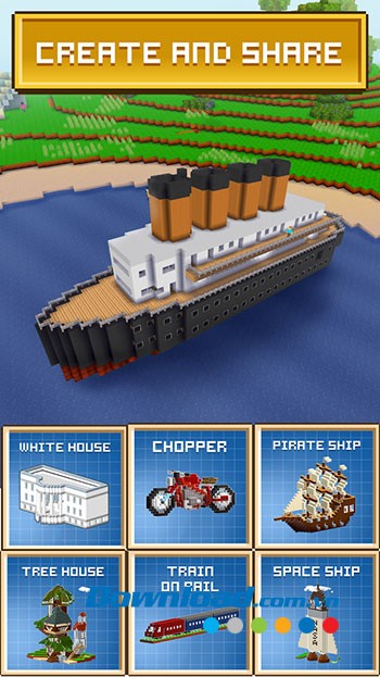 Chia sẻ sự sáng tạo với bạn bè