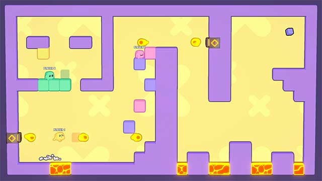 Đồ họa được thiết kế theo phong cách dễ thương và đầy màu sắc