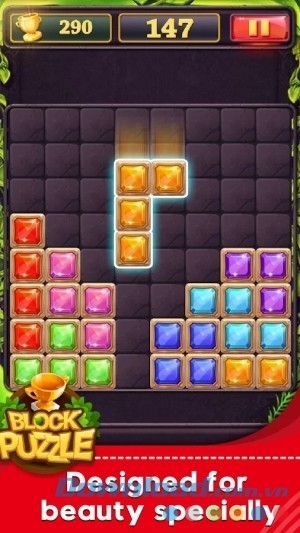 Block Puzzle Jewel cho Android có thiết kế tuyệt đẹp