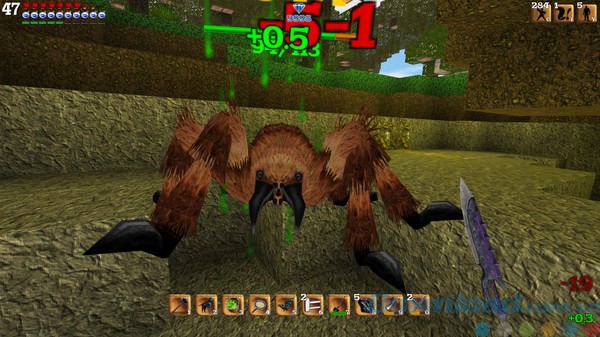 Chiến đấu với boss trong Block Story