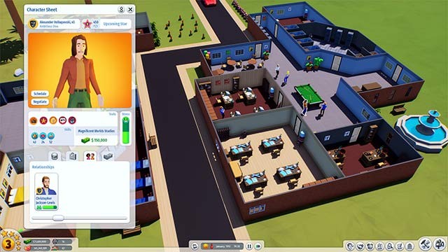 Quản lý toàn bộ nhân viên và các phòng ban trong hãng phim, đảm bảo họ phát huy được tối đa năng lực