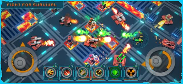 Blocky Bot Shooter là game bắn súng top-down độc đáo