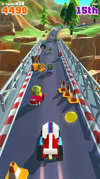 Blocky Racer có hơn 30 nhân vật đáng yêu với những cỗ xe độc đáo