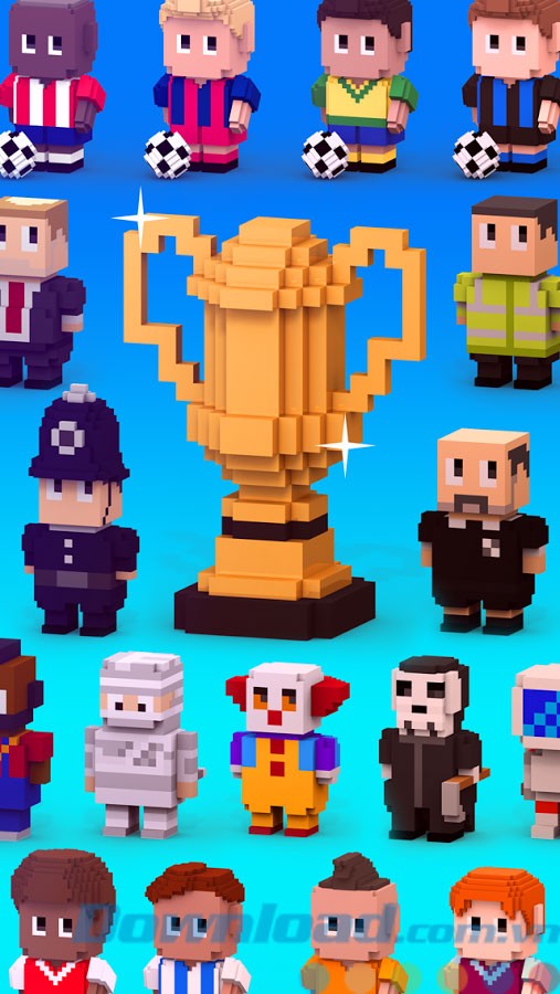 Dành cúp và thu thập nhân vật mới