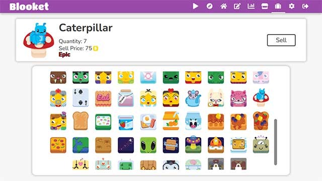 Blooket có nhiều hình đại diện dễ thương để học sinh lựa chọn