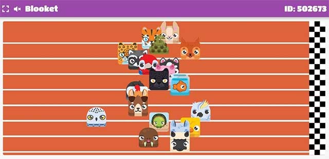 Trong game Racing, học sinh phải trả lời đúng câu hỏi để tiến về phía trước