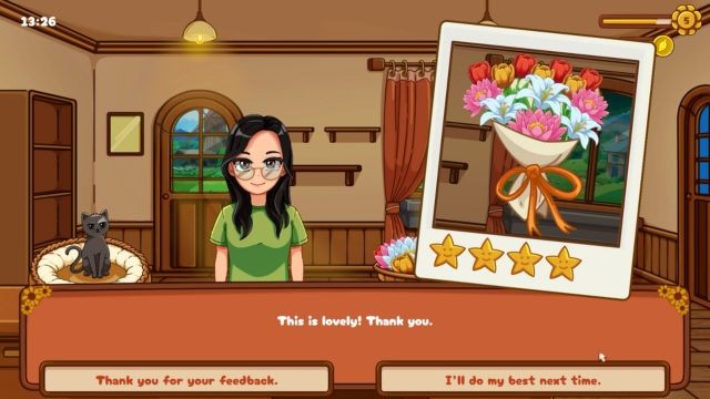 Phục vụ khách hàng bằng những bó hoa xinh và nước hoa ngọt ngào