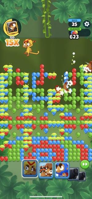 Phá vỡ các quả bóng bay màu sắc