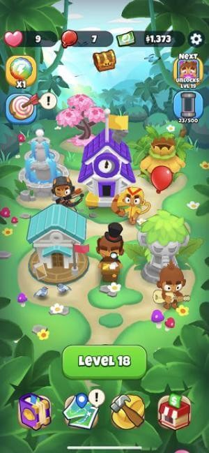 Bloons Pop là game bắn bóng bay ở thị trấn khỉ vui nhộn