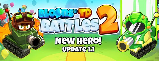 Bloons TD Battles 2 v1.1 bổ sung anh hùng mới và cân bằng các yếu tố khác