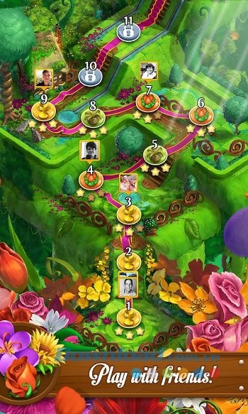 Bản đồ game Blossom Blast Saga