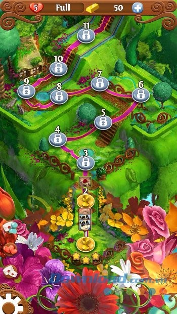 Bản đồ game Blossom Blast Saga