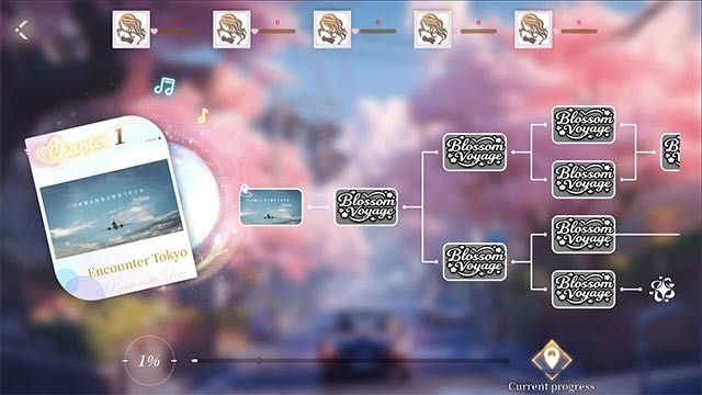 Replay để khám phá trọn vẹn các câu chuyện tình yêu và kết thúc trong Blossom Voyage game